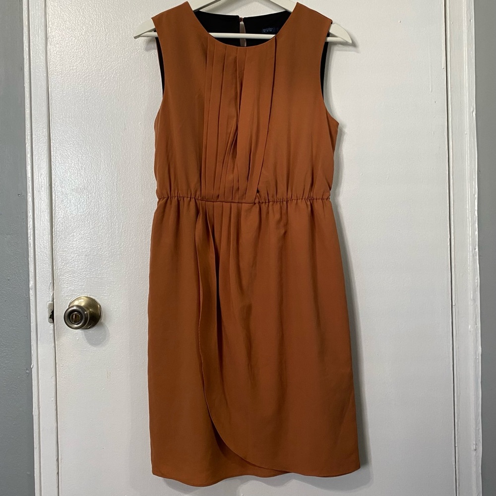 Mango Brown Sleeveless Dress